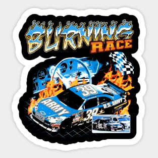 Burning Race Sticker